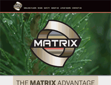 Tablet Screenshot of matrixdrillingfluids.com